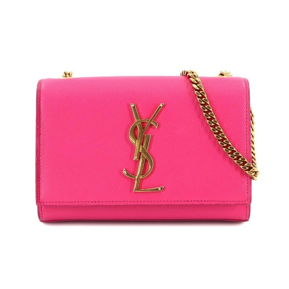 SAINT LAURENT Pink Leather Shoulder Bag - Picture 1 of 10